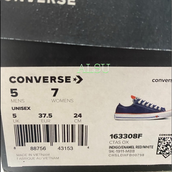 Converse Ctas Canvas Low Top Indigo Blue Women’s - Picture 13 of 14